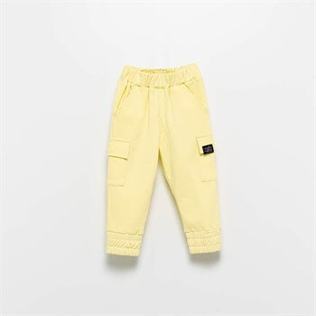 Moinoi Sarı Kargo Çocuk Tek Alt Pantolon Miniropa